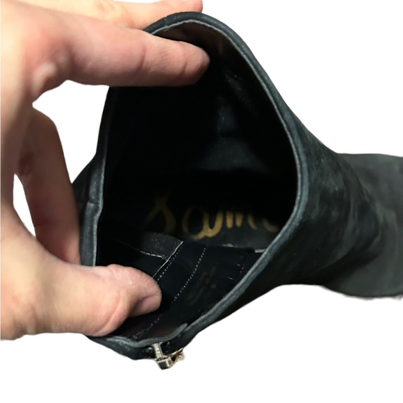 SAM EDELMAN Black & Brown CALF HAIR Leopard Print Comfortable Sandal-Size 11 - Picture 7 of 11